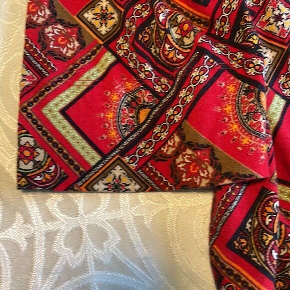 Jones New York Sport patchwork print peasant band bottom 3/4 sleeve size 1X - Picture 7 of 9